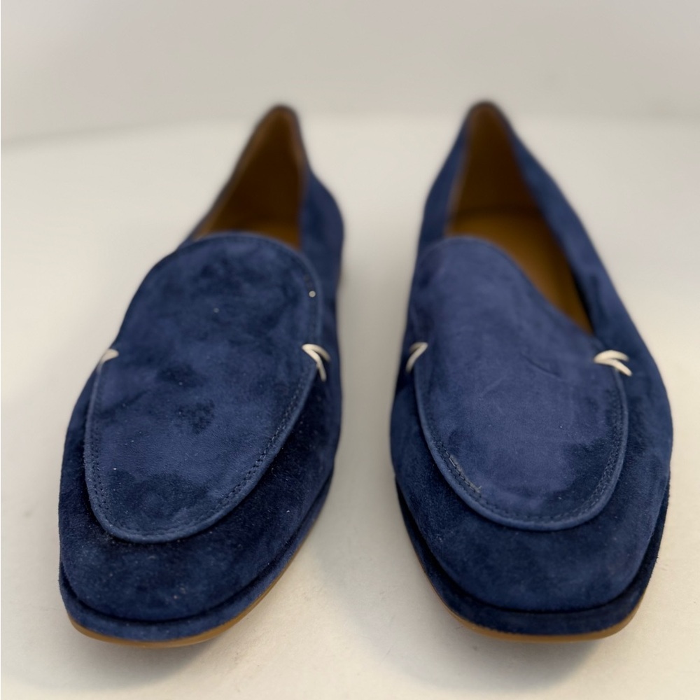 AEROSOLES Neo Navy Leather Slip On Loafers Women’s 7.5